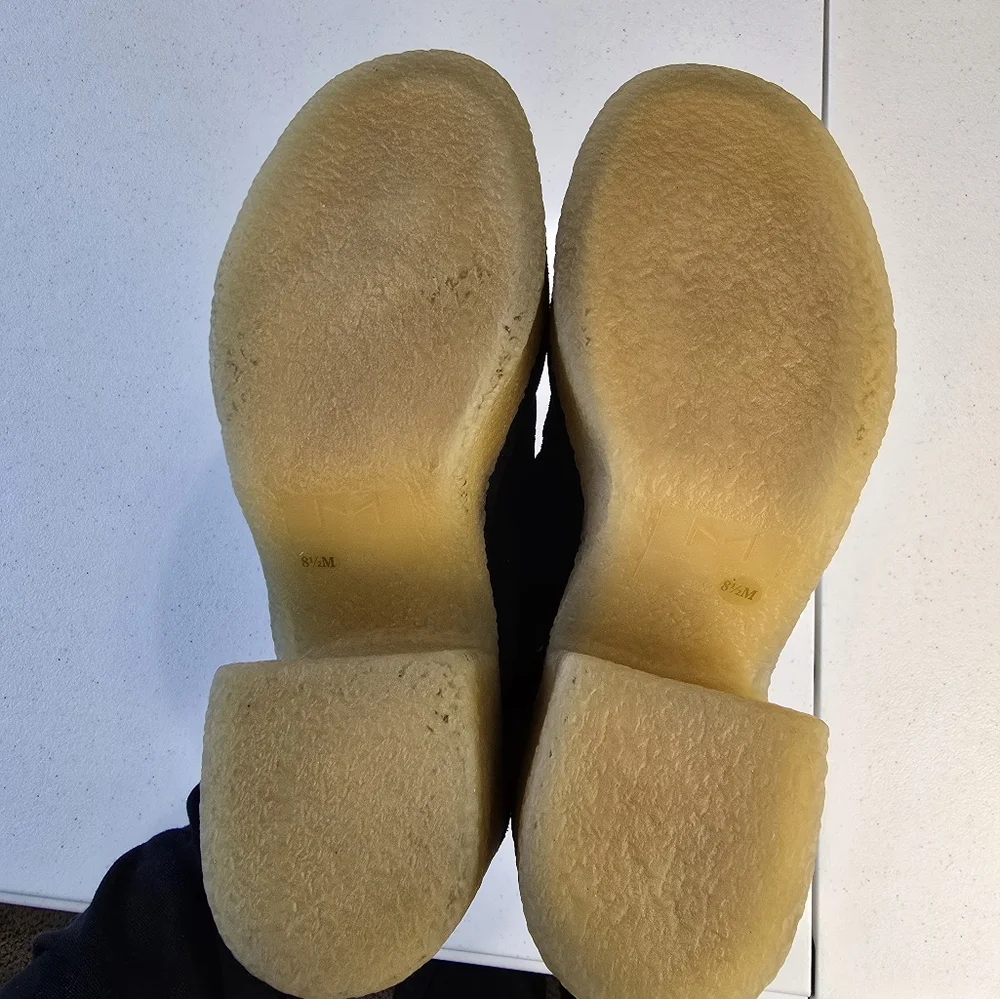 Marc Fisher‎ LTD Lina Suede Leather Chunky Platform Loafers Size 8.5
